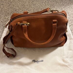 Madewell Glasgow Tan Leather Satchel
